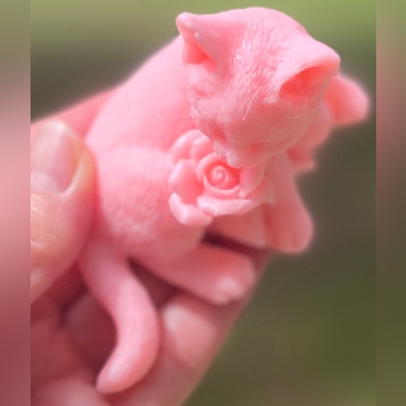 Cat Kitten Kitty Soap - Fragrant Decorative Soap  Handmade Handcrafted - Picture 14 of 14